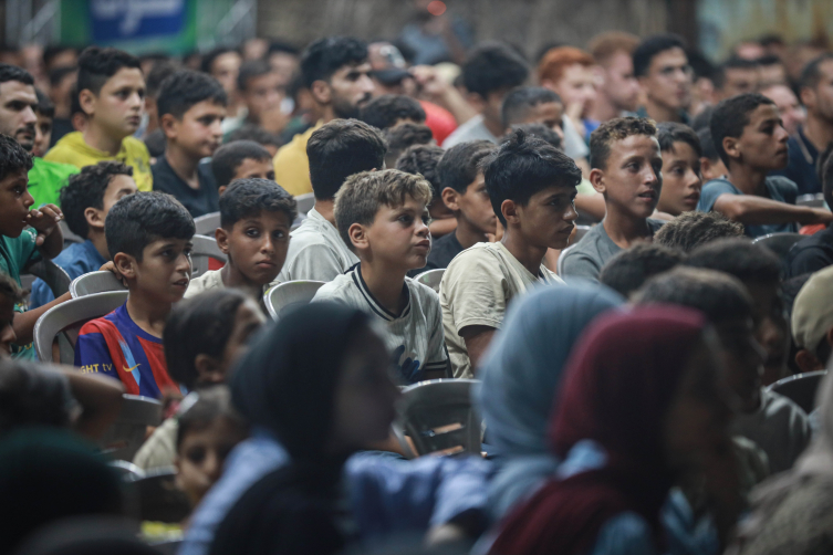 Gazze'de İspanya şampiyonluğu coşkusu
