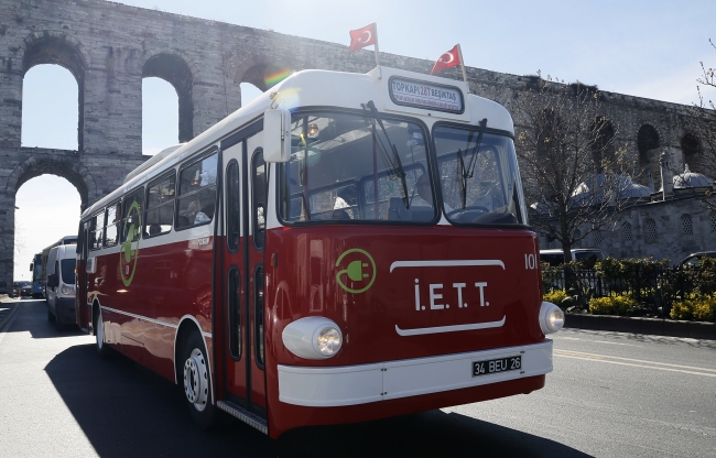 İlk yerli troleybüs "Tosun" yeniden İstanbul yollarında