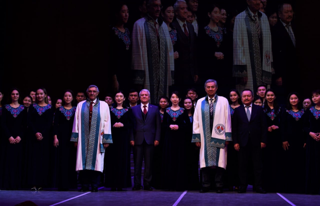 Kırgızistan-Türkiye Manas Üniversitesinin akademik yılı açılış töreni yapıldı