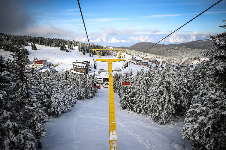 Kayak merkezlerinde suni karlama devrede