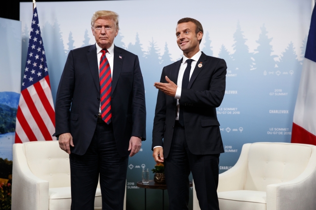 Trump G7 Zirvesi'nde Kanada ve Fransa liderleriyle görüştü