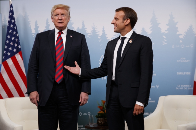 Trump G7 Zirvesi'nde Kanada ve Fransa liderleriyle görüştü