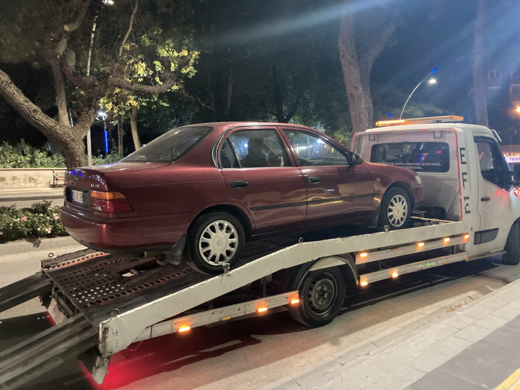 Drift yaparken ekiplere yakalandı, cezadan kurtulamadı