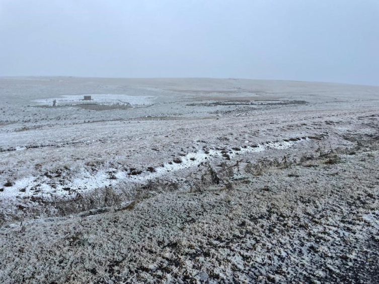Ardahan'da yüksek kesimlere kar yağdı