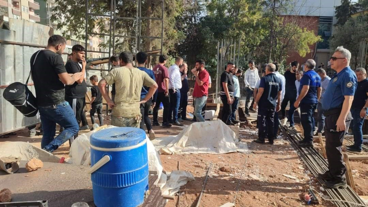 Mardin'de inşaatta çökme: 4 yaralı