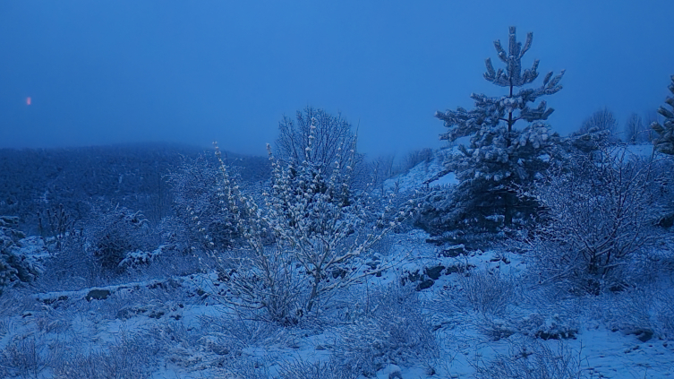Tokat'ın yüksek kesimlerinde kar yağışı etkili oldu