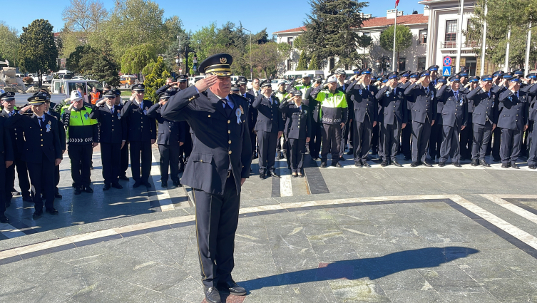 Kırklareli'nde Türk Polis Teşkilatı'nın kuruluşunun 179. yıl dönümü kutlandı