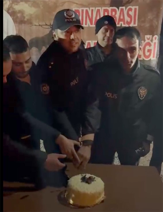 Kayseri'de avcı ve muhtarlardan polislere sürpriz