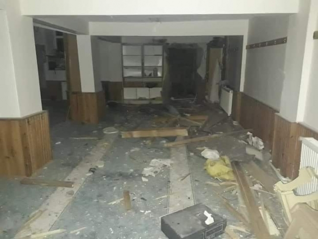 Kayseri'de bir camiye yıldırım düştü