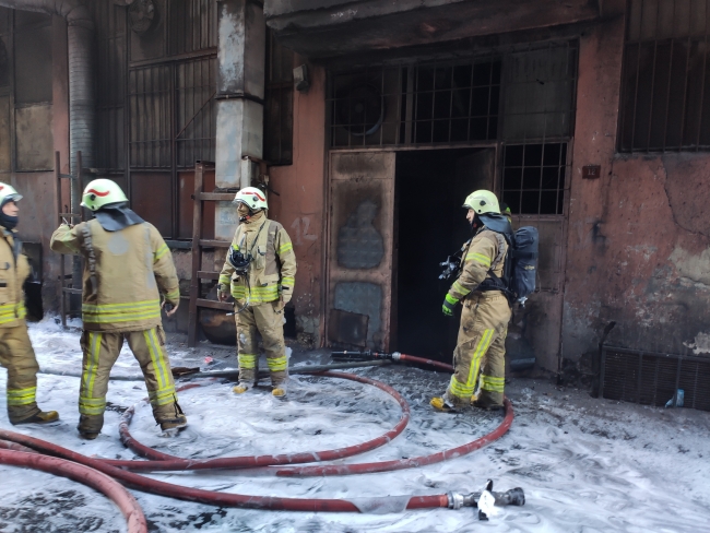 İstanbul'da sanayi sitesinde yangın
