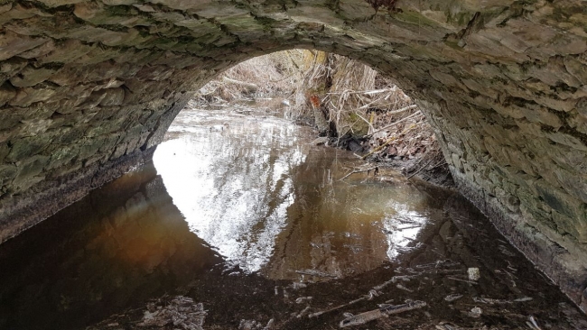Dere ıslah çalışması sırasında tarihi köprü ortaya çıktı