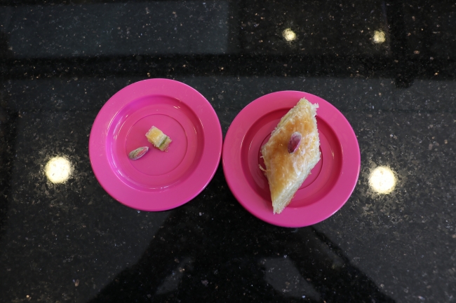 En küçük baklava dilimi