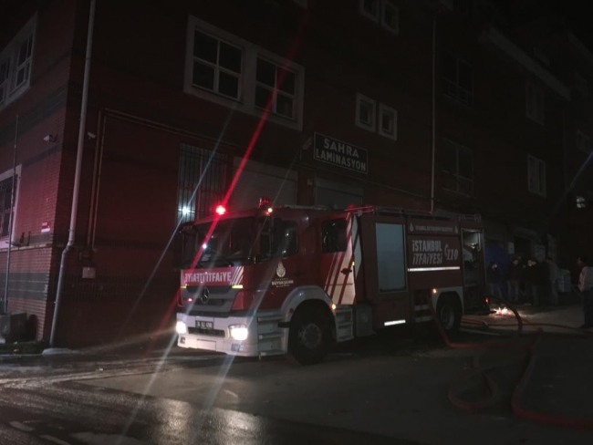 İstanbul'da fabrika yangını