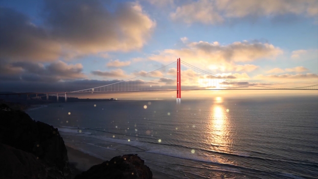 1915 Çanakkale Köprüsü’nde çalışmalar drone ile görüntülendi