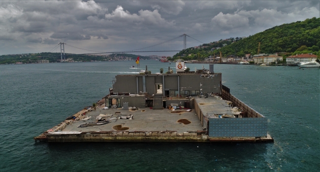 Galatasaray Adası'nın son hali havadan görüntülendi