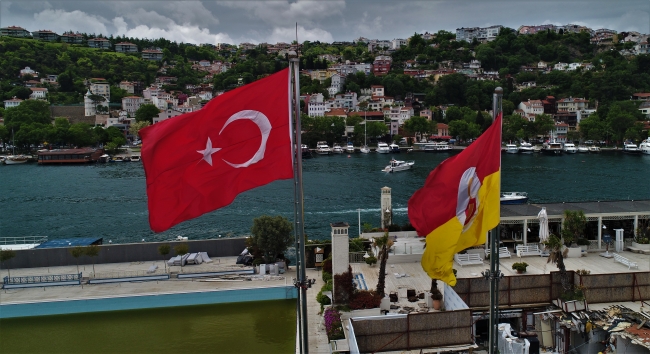 Galatasaray Adası'nın son hali havadan görüntülendi