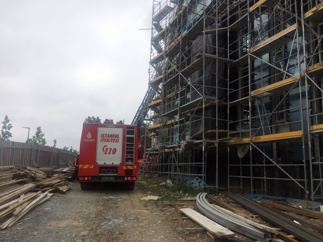 İTÜ'de cami inşaatında yangın