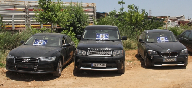 Piyasa değeri 2 milyon lira olan 16 araca el konuldu