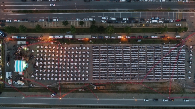 Trabzon'da 12 bin kişi iftar sofrasında buluştu