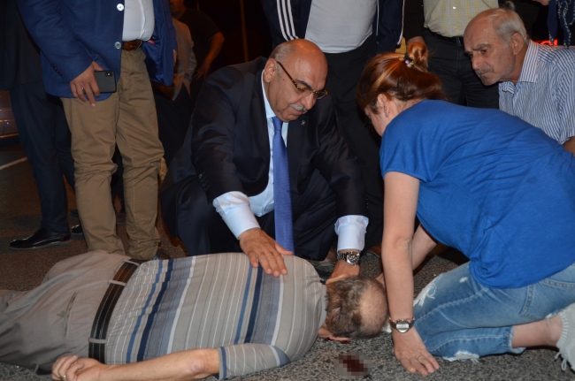 Yaralıya ilk müdahaleyi milletvekili adayı yaptı