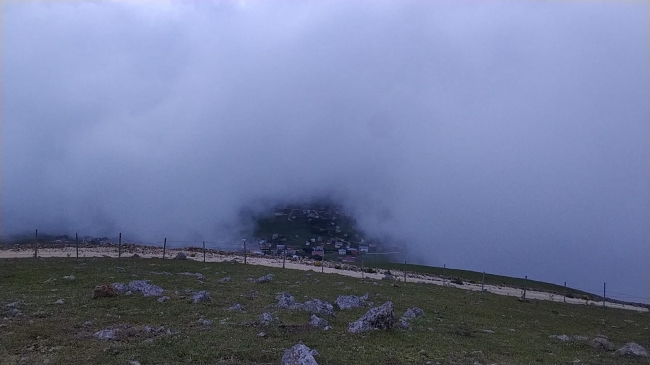 Tokat'ta gerçekleşen hava olayı görenleri şaşırttı