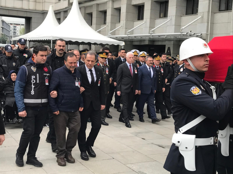 Şehit bekçi Uğur Gölçek için tören düzenlendi