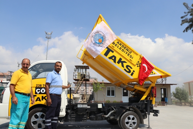 Mersin Akdeniz Belediyesi'nden 'Çöp Taksi' uygulaması