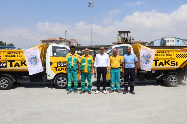 Mersin Akdeniz Belediyesi'nden 'Çöp Taksi' uygulaması
