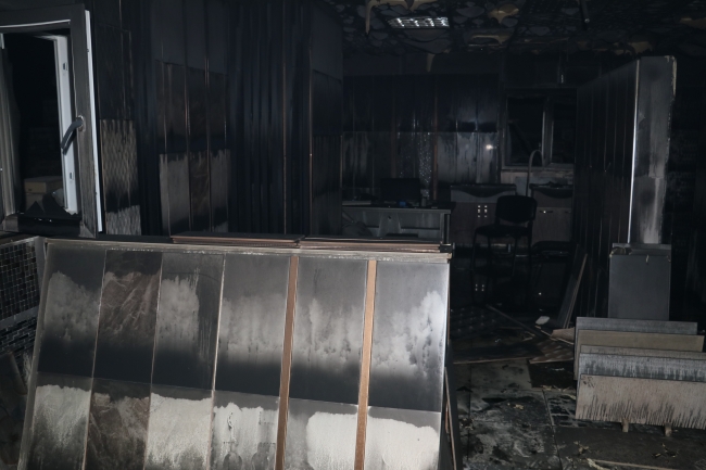 Bekçilerin dikkati yangının büyümesini önledi