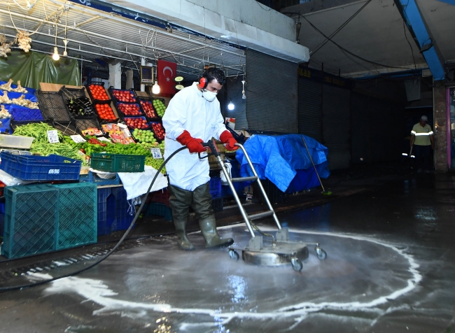 Ankara'da ekiplerden detaylı temizlik