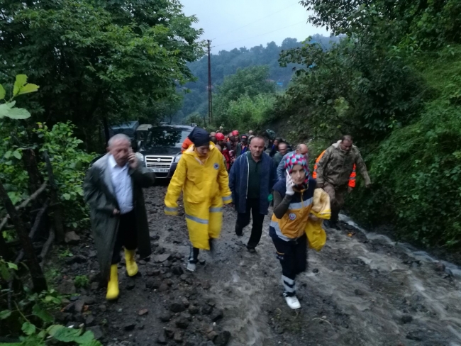 Ordu İkizce'de sel sularına kapılan bir kişi hayatını kaybetti