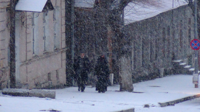 Kars güne karla uyandı