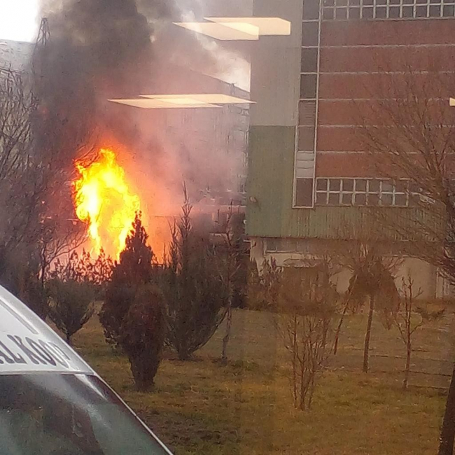 Sivas'taki termik santralde yangın çıktı