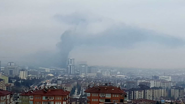 Elazığ'da stadyum yangını