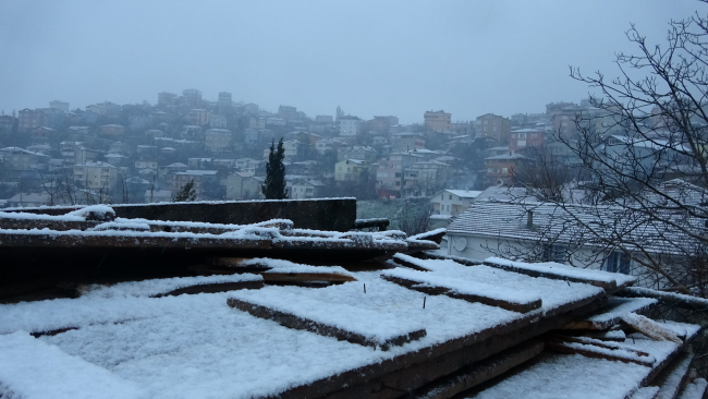 İstanbul'da beklenen kar yağışı başladı