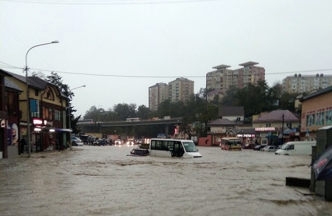 Rusya'da nehir taştı, ağaçlar devrildi, köylere ulaşım kesildi