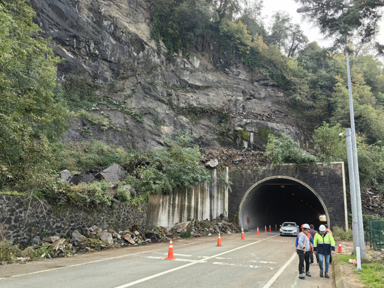 Artvin’de Sarp Sınır Kapısı yolunda heyelan