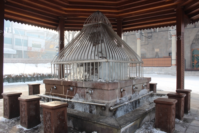 Erzurum'da aşırı soğuklar hayatı dondurdu