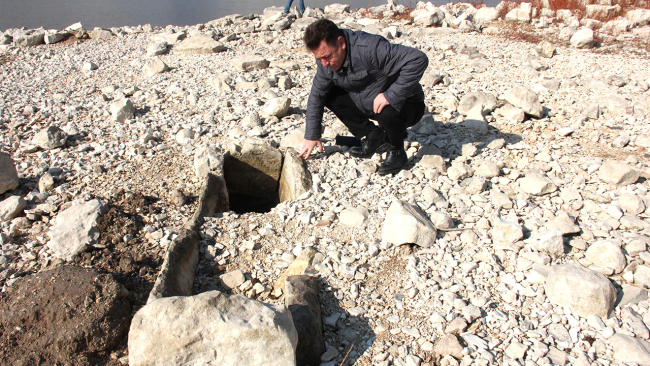 Baraj suları çekilince tarih ortaya çıktı