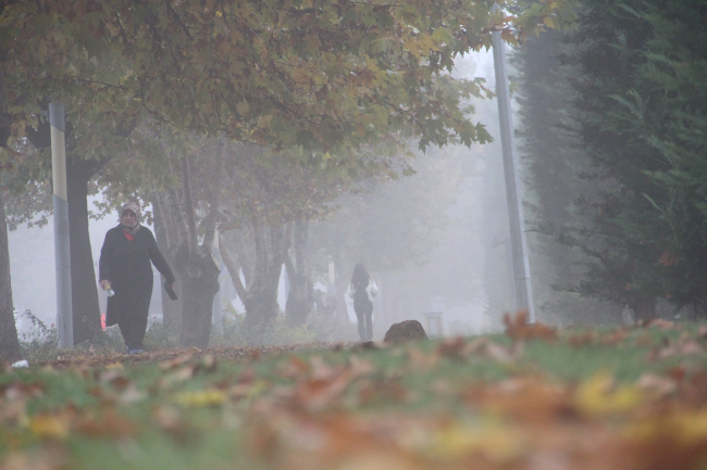 Elazığ’da sis etkili oldu
