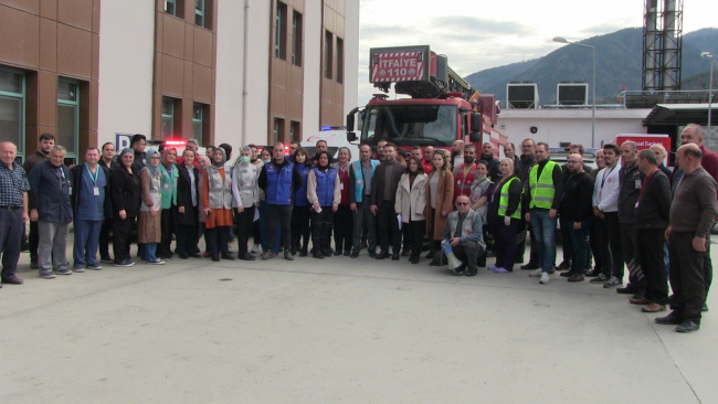 Artvin’de hastanede gerçeği aratmayan tatbikat