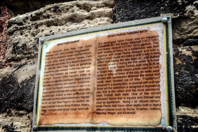 İshak Paşa Hamamı 3,5 milyon dolara satışa çıkarıldı