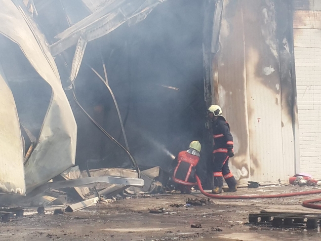 Ankara'da depo yangını