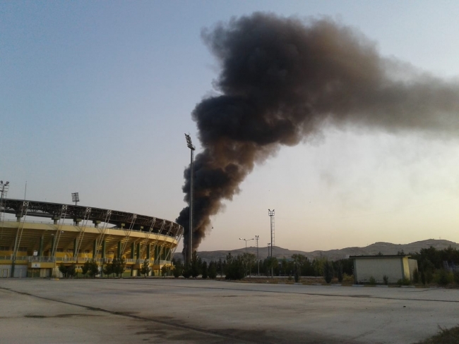 Şanlıurfa'da iş yeri yangını