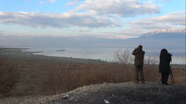 Göller bölgesinde kuşların izini sürüyorlar
