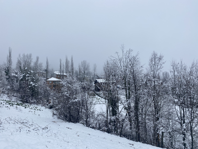 Bartın'ın yüksekleri beyaza büründü