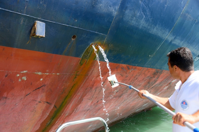 Denizi kirleten gemilere 34 milyon lira ceza