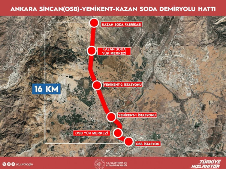 Başkentray Banliyö Hattı, Sincan'dan Yenikent'e kadar uzanacak