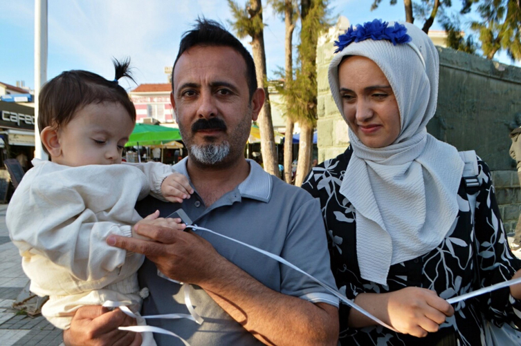 Balonlar, kampanyası tamamlanan SMA'lı Umut için uçuruldu