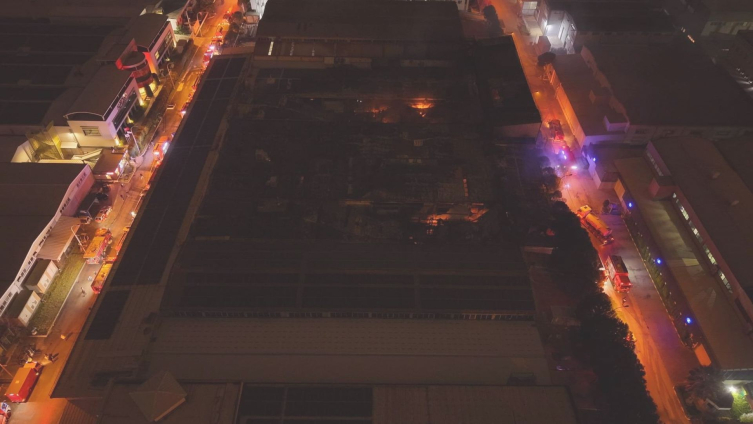 Bursa'da kimyasal yüzey kaplama fabrikasında yangın